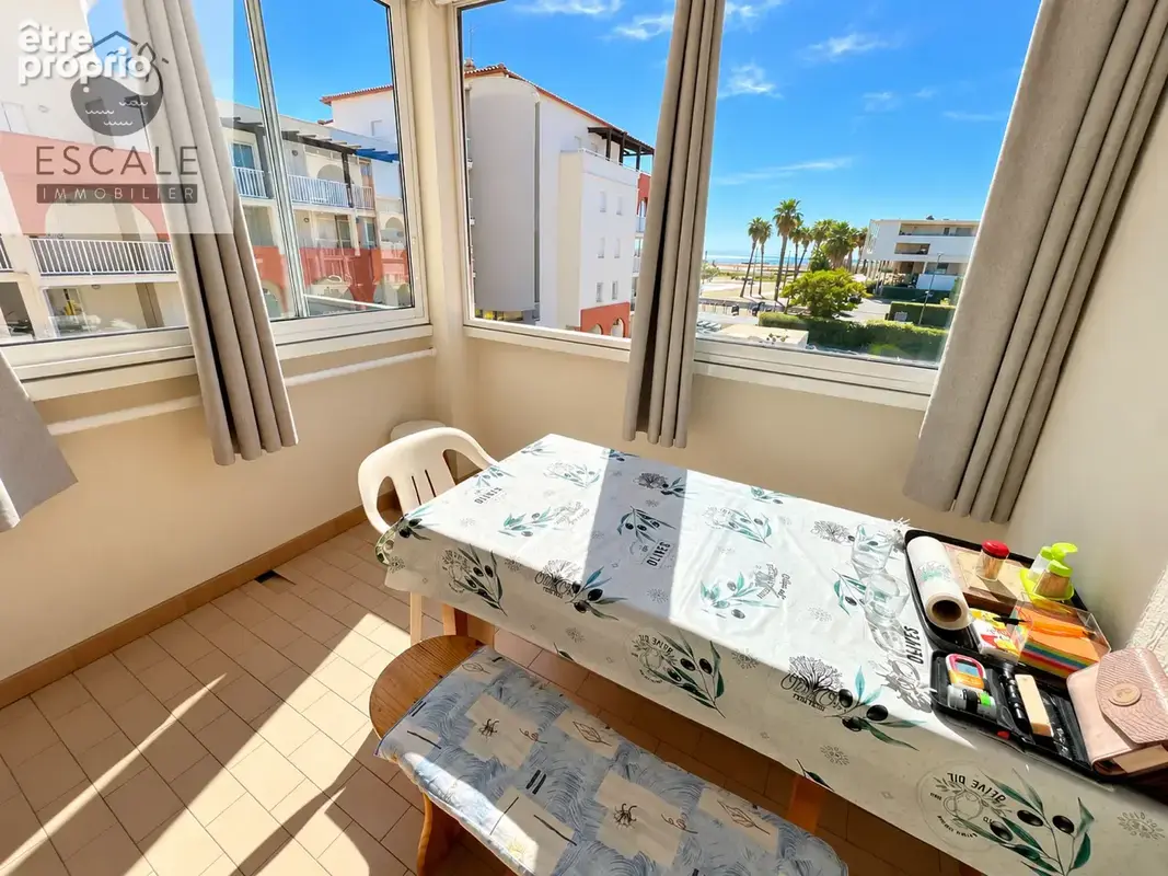 Vente type 2 cabine vue mer aux quilles a sete - photo 4