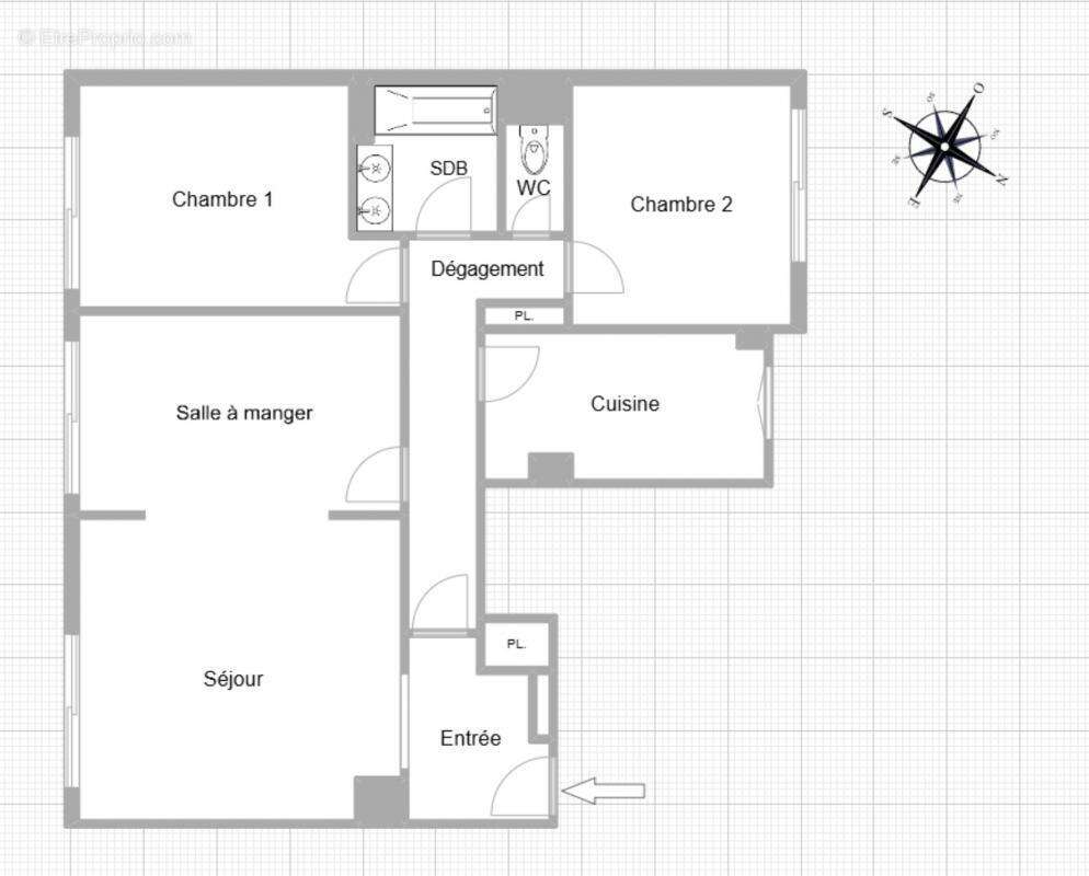 Appartement à LEVALLOIS-PERRET
