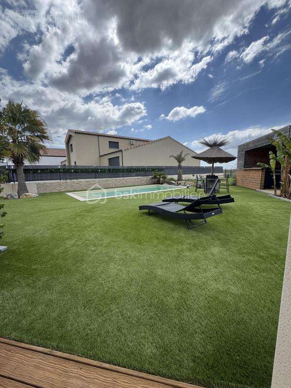 34370 maraussan - villa 2023 - plain pied - 163m2 - terrain 1040m2 - double garage - piscine - pool house - - photo 3