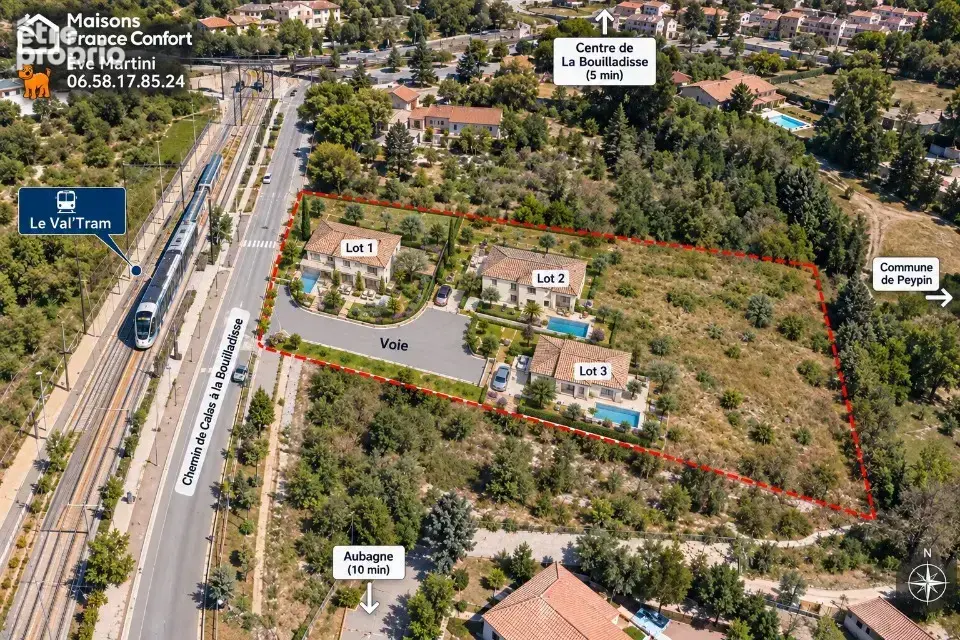 Terrain 622 m² à vendre à La Bouilladisse (13720) - photo 2