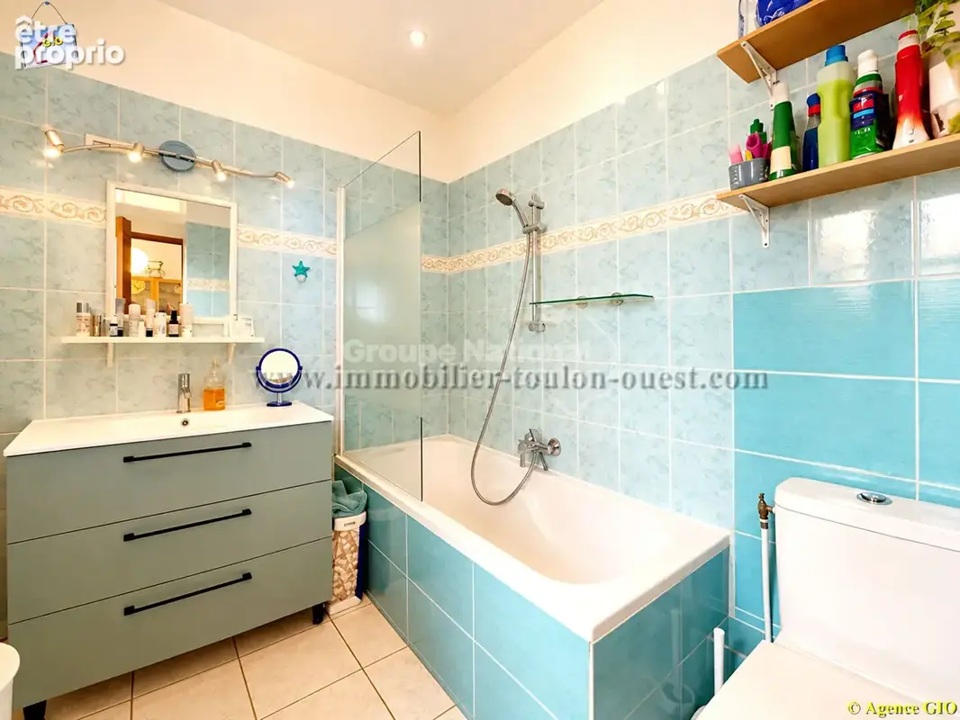 Toulon ouest -  vue mer - villa en deux logements t3  + t2 - terrain de 170 m² - photo 5