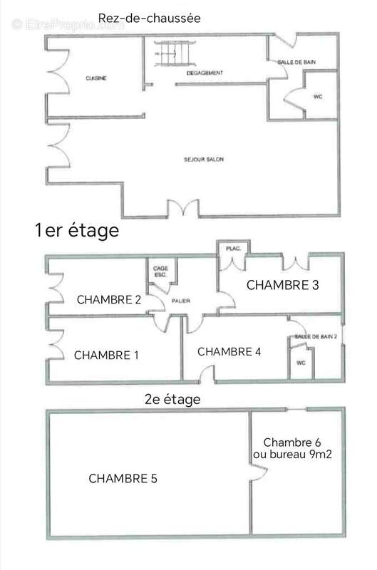 Maison de ville familiale T7 de 139 m² à Bolbec (5 à 6 chambres) avec cour et atelier - photo 17