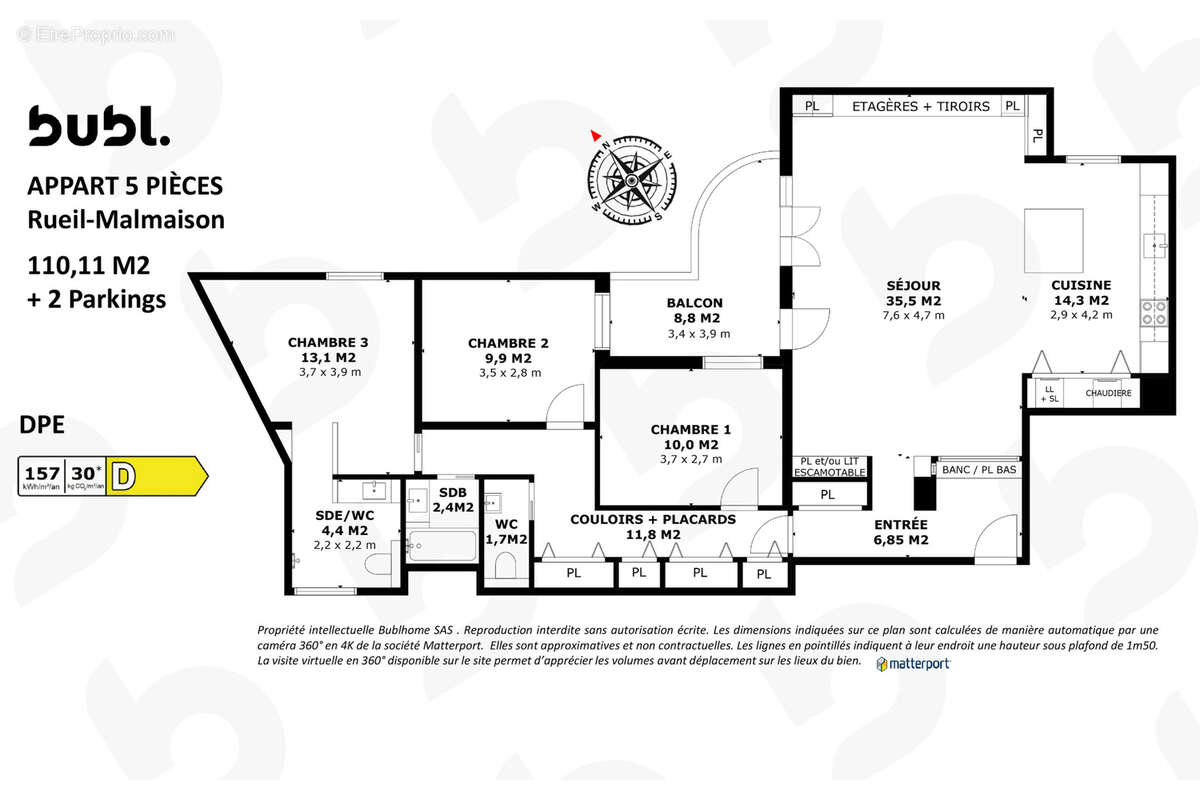 Appartement à RUEIL-MALMAISON