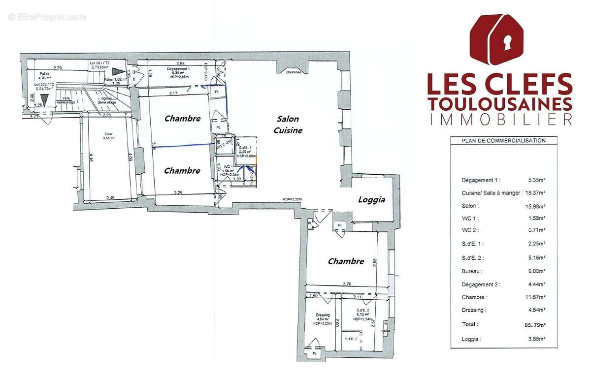 Appartement à TOULOUSE