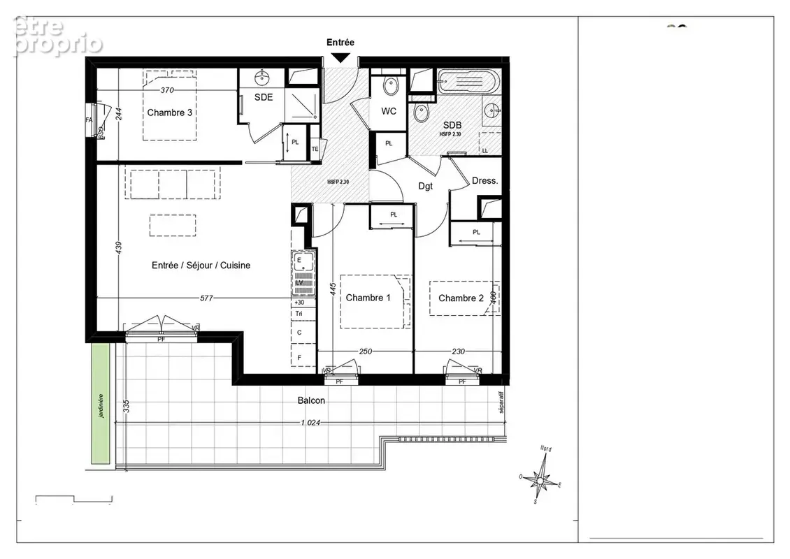 Appartement 76m² à saint-laurent-du-var - photo 3