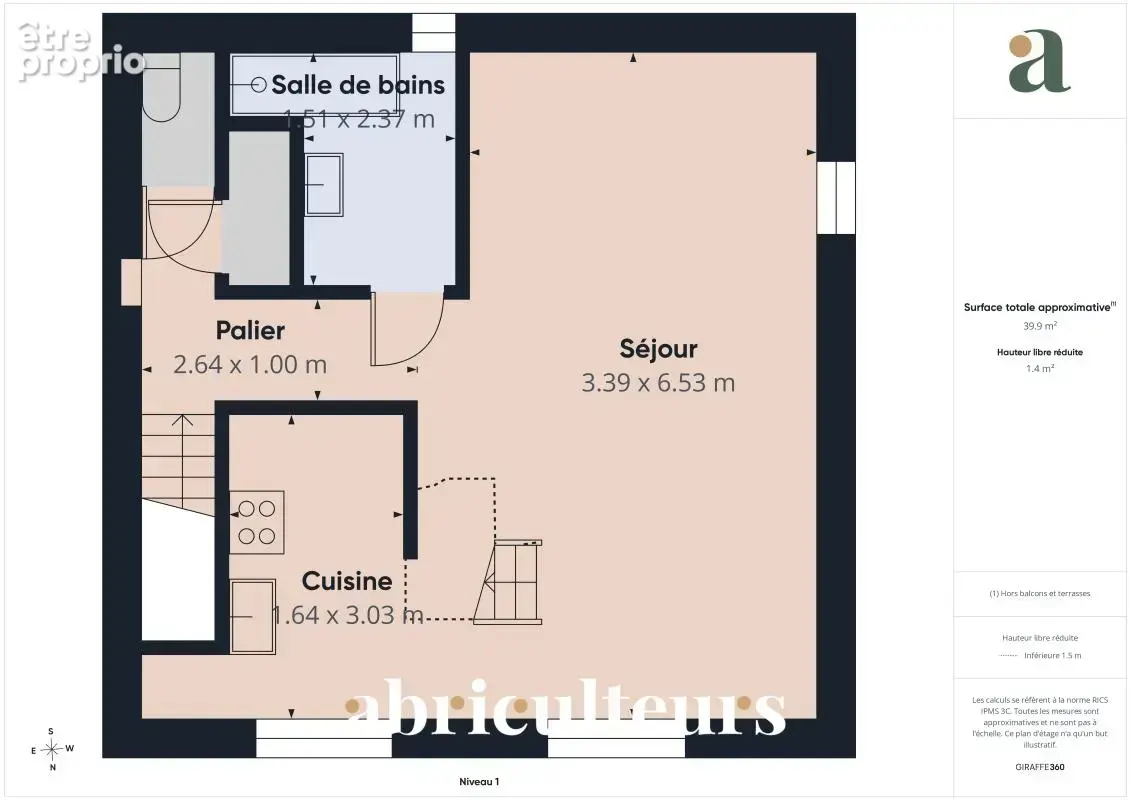 Duplex T3 de 64 m² au Bouscat, Parc de l'Ermitage, 2 chambres - photo 10