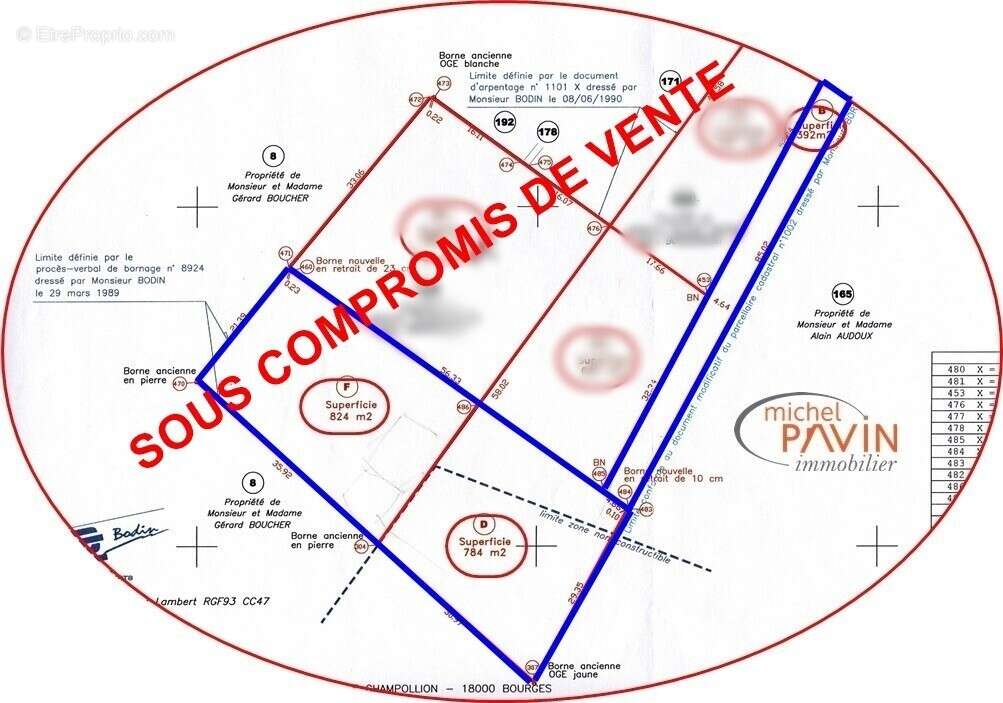 Terrain à LA GUERCHE-SUR-L'AUBOIS