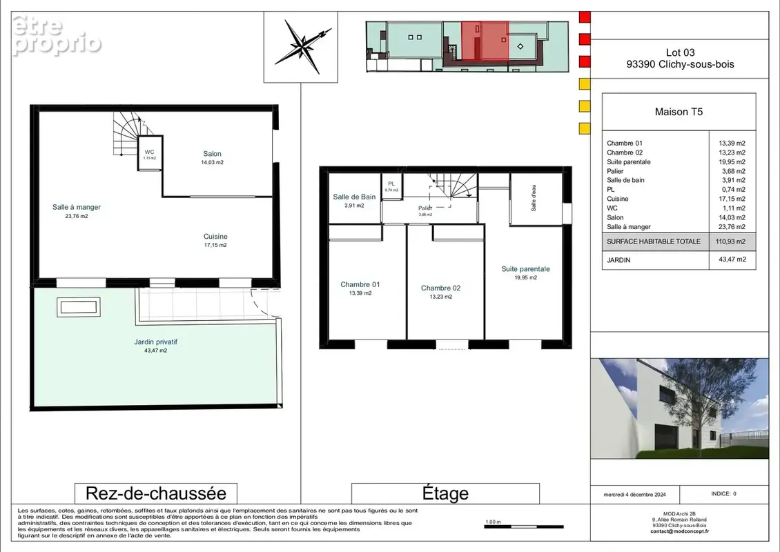 Maison 5 pièces 111 m² à vendre à Clichy-Sous-Bois (93390) - photo 2