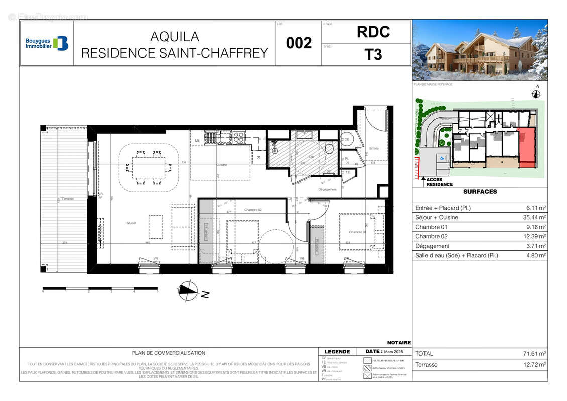 Appartement à SAINT-CHAFFREY
