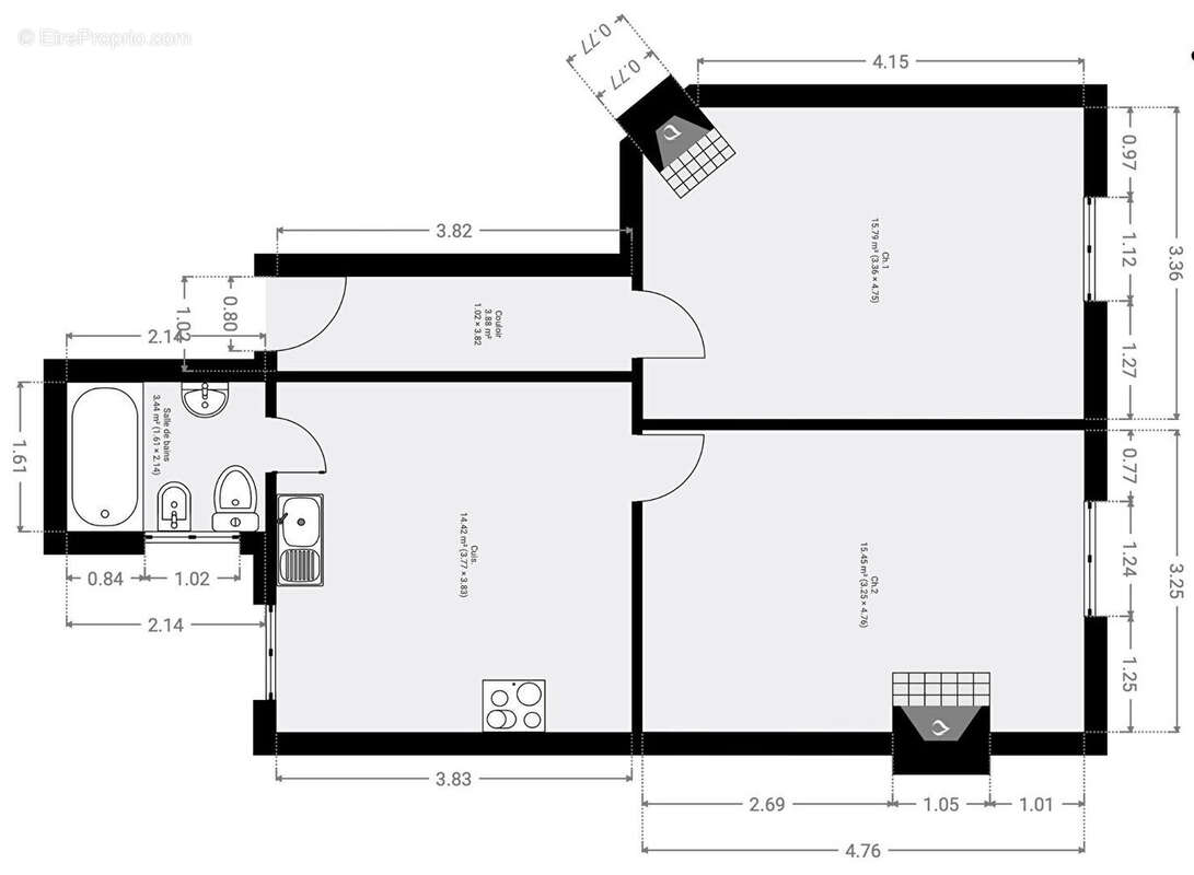 Appartement à PARIS-12E