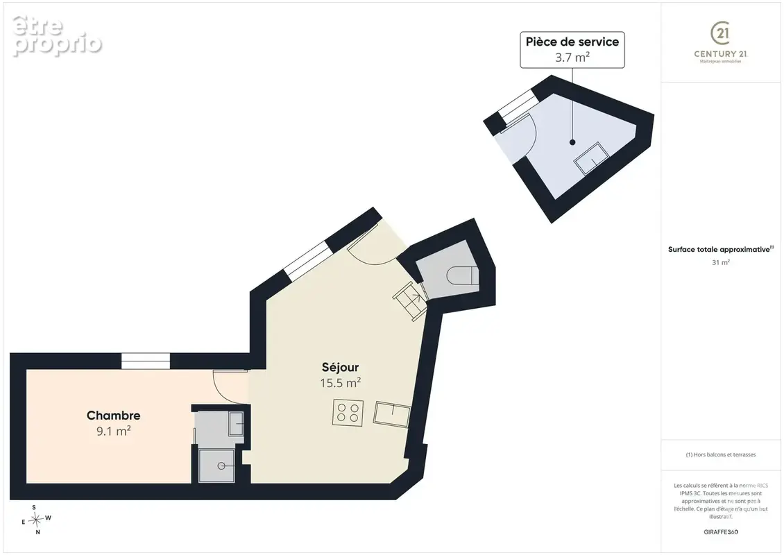 Appartement 2 pièces 31 m² à vendre à Chartres (28000) - photo 12