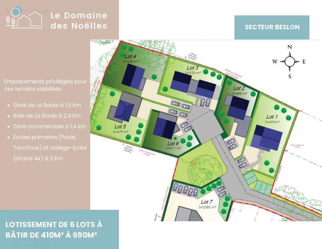 Terrain à LA BAULE-ESCOUBLAC