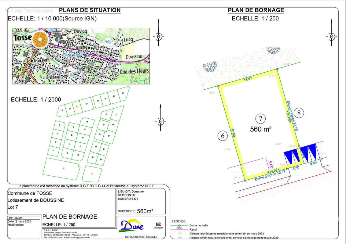 Terrain à bâtir à Tosse 560 m² - photo 2