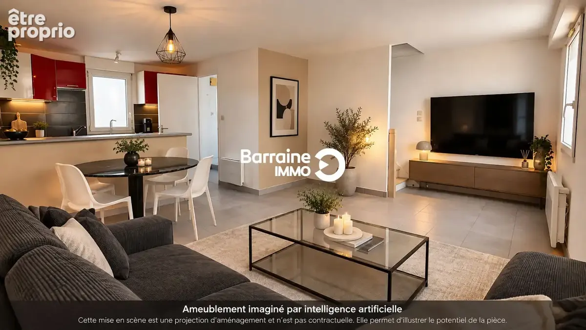 Exclusivité guipavas appartement t2 duplexe de 44 m² habitables et 67 m² au sol - photo 5