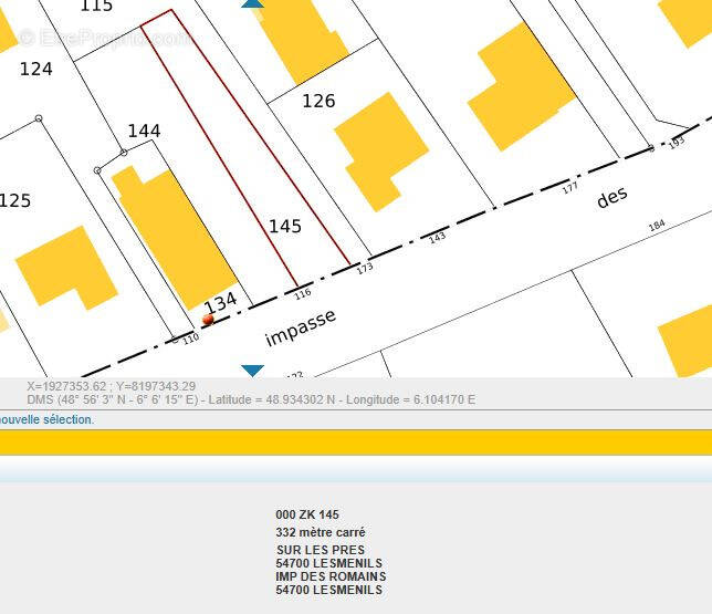 Terrain à LESMENILS
