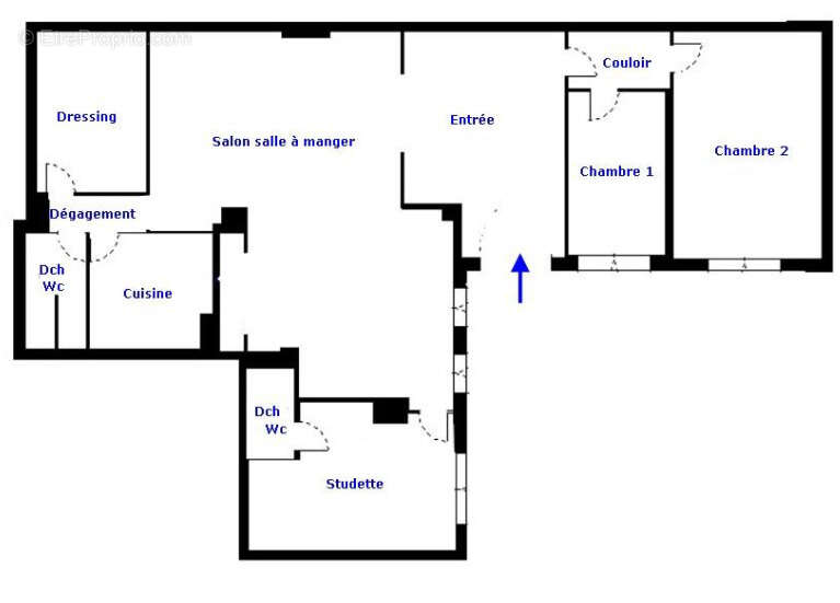 Appartement à PARIS-18E