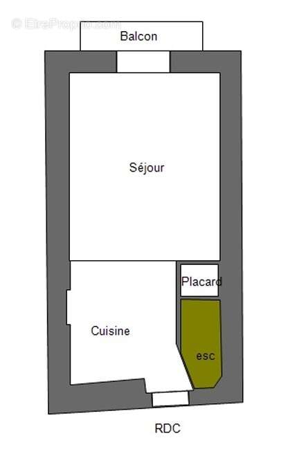 Plan indicatif du rez-de-chaussée