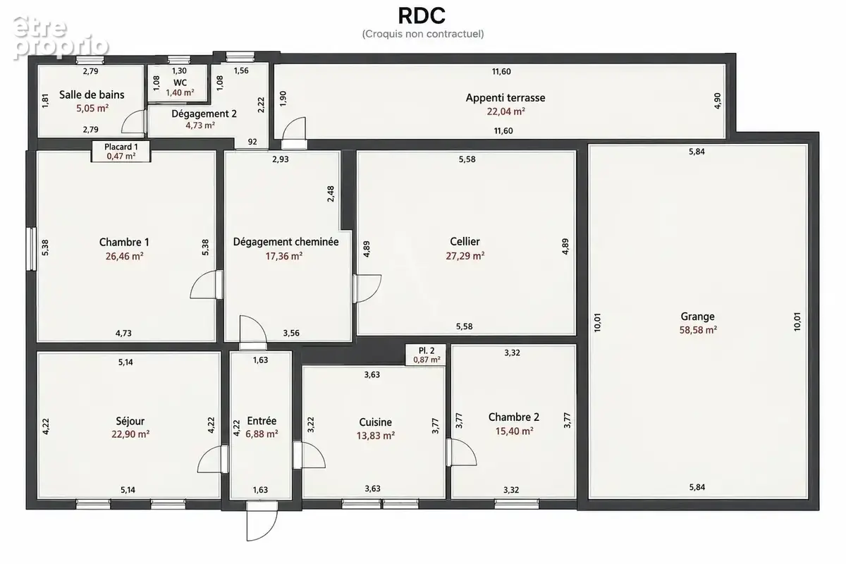 Ancienne Ferme 113m² habitables sur plus de 5000m² - photo 11