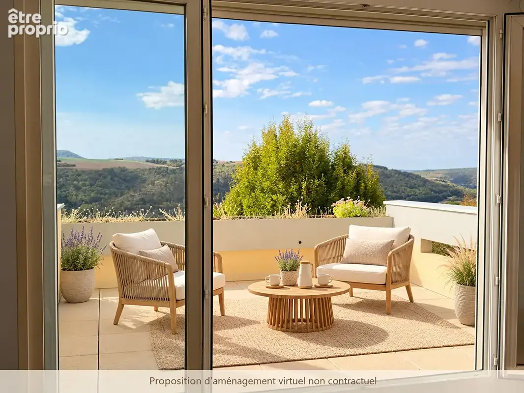 Talant : grand t3 renove terrasse et garage - photo 3