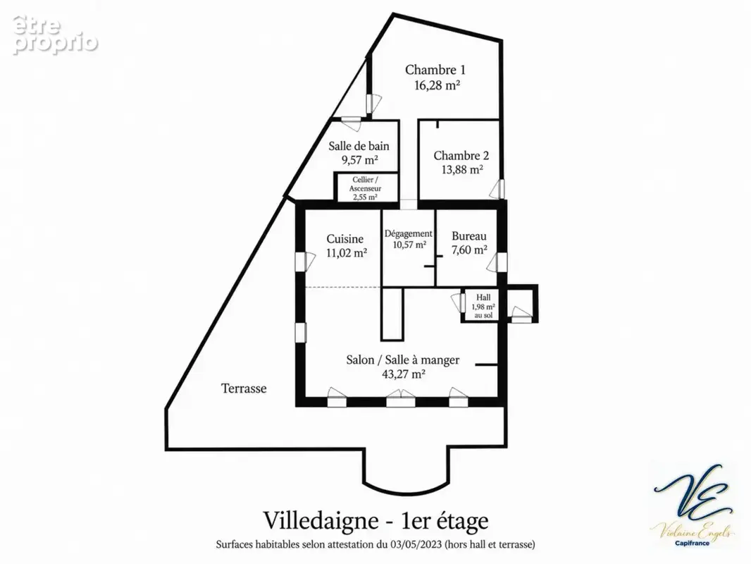 Maison de caractère – 6 chambres, ascenseur, terrasse et vue sur les vignes – villedaigne - photo 24
