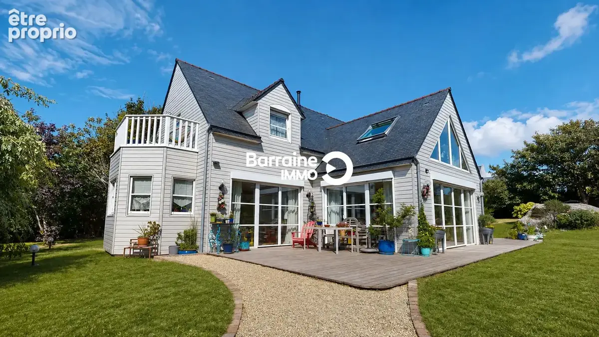 BARRAINE IMMO - A VENDRE : Ensemble immobilier de deux maisons - vue mer - à 700m de la mer - Porspoder - Réf : PZ00389-FL - photo 2