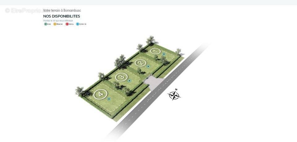 Terrain à BORNAMBUSC