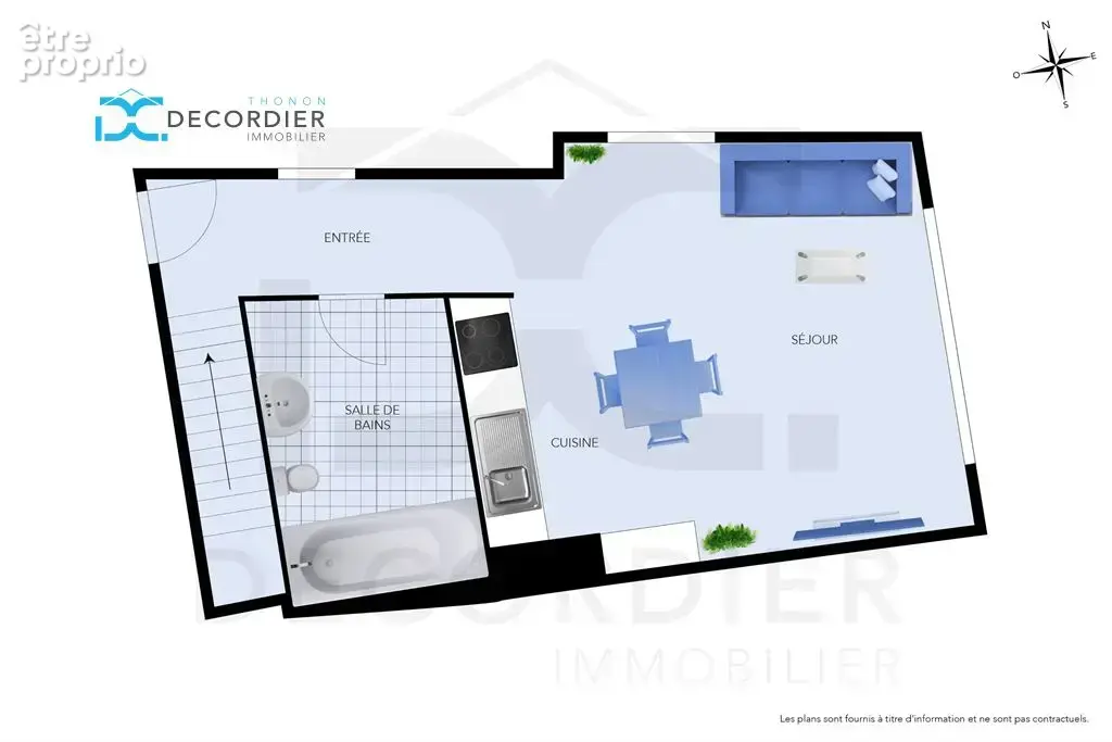 Thonon-les-bains appartement t2 bis 43.25 m² - photo 2