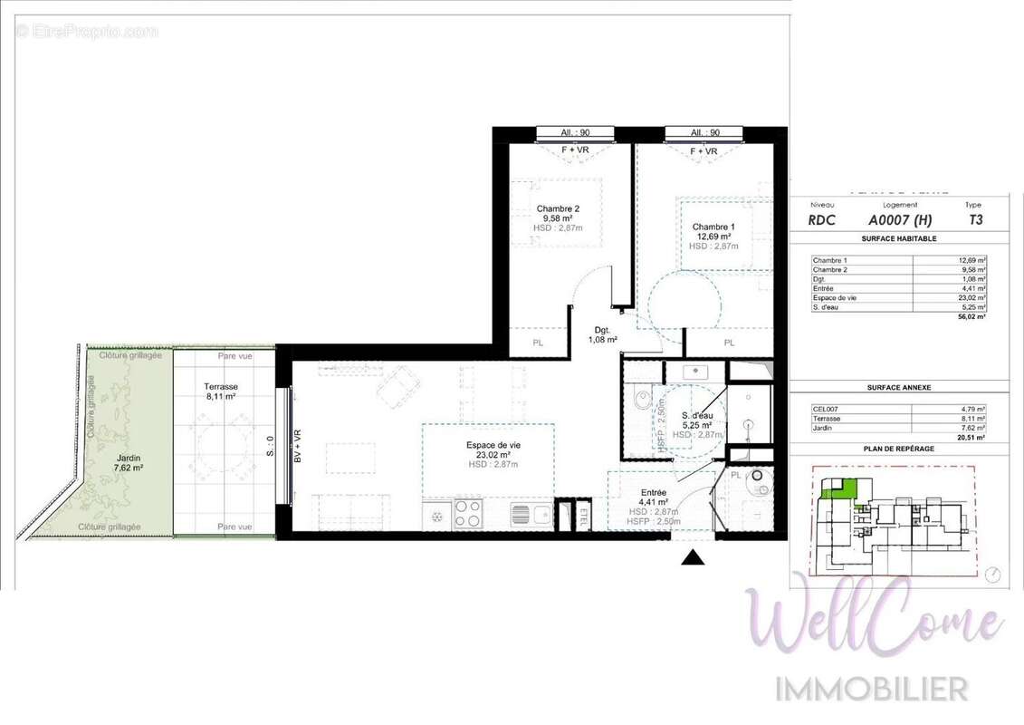 Appartement à CHALLES-LES-EAUX