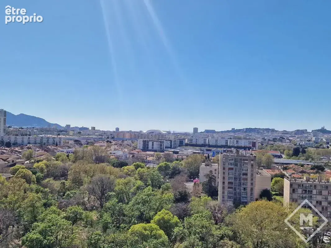 Vue Mer Dégagée et Calme : Appartement 3 Pièces à Vendre à Marseille Saint Loup - photo 2