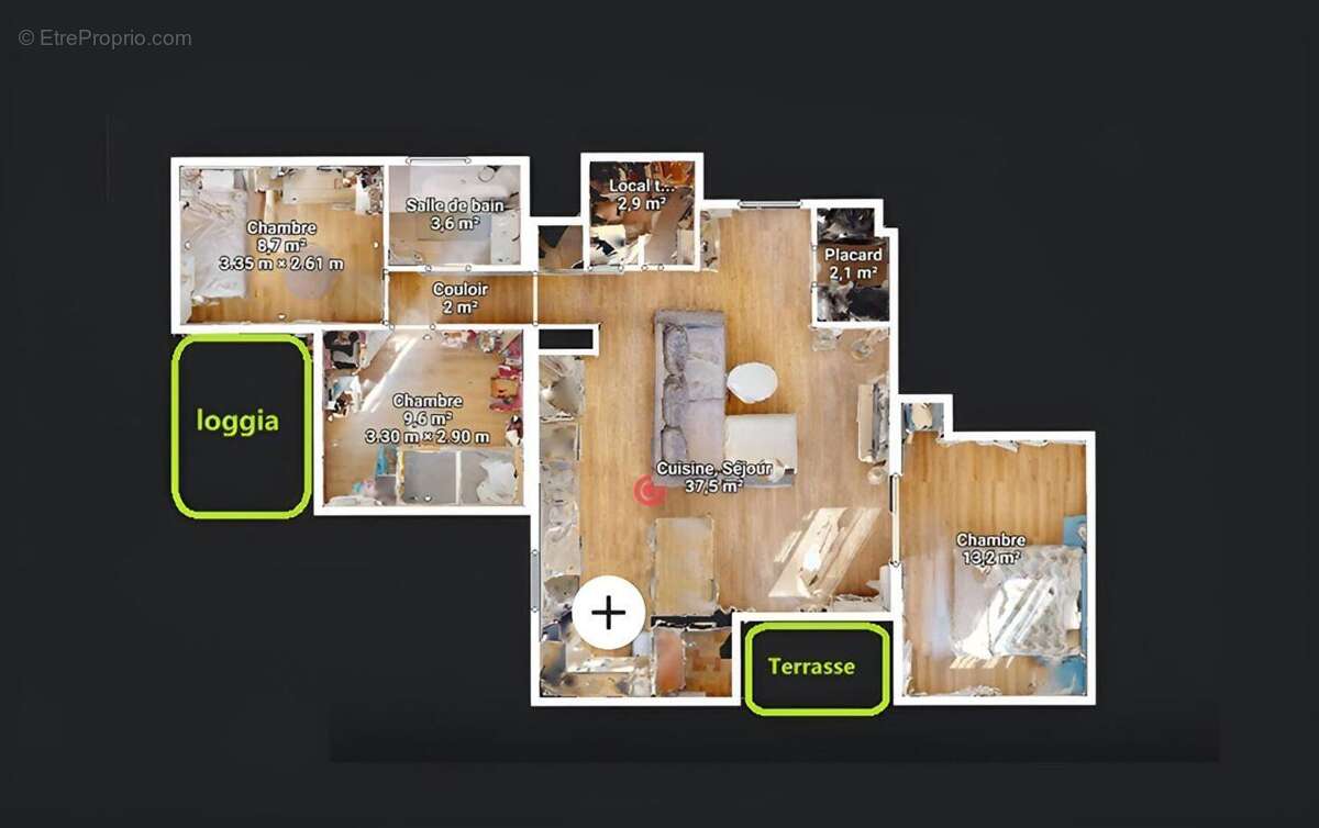 Appartement T4 91,73 m2  Garage Ascenseur à Draguignan - photo 18