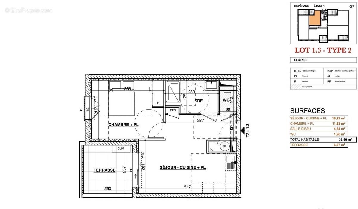 Appartement à MEYREUIL