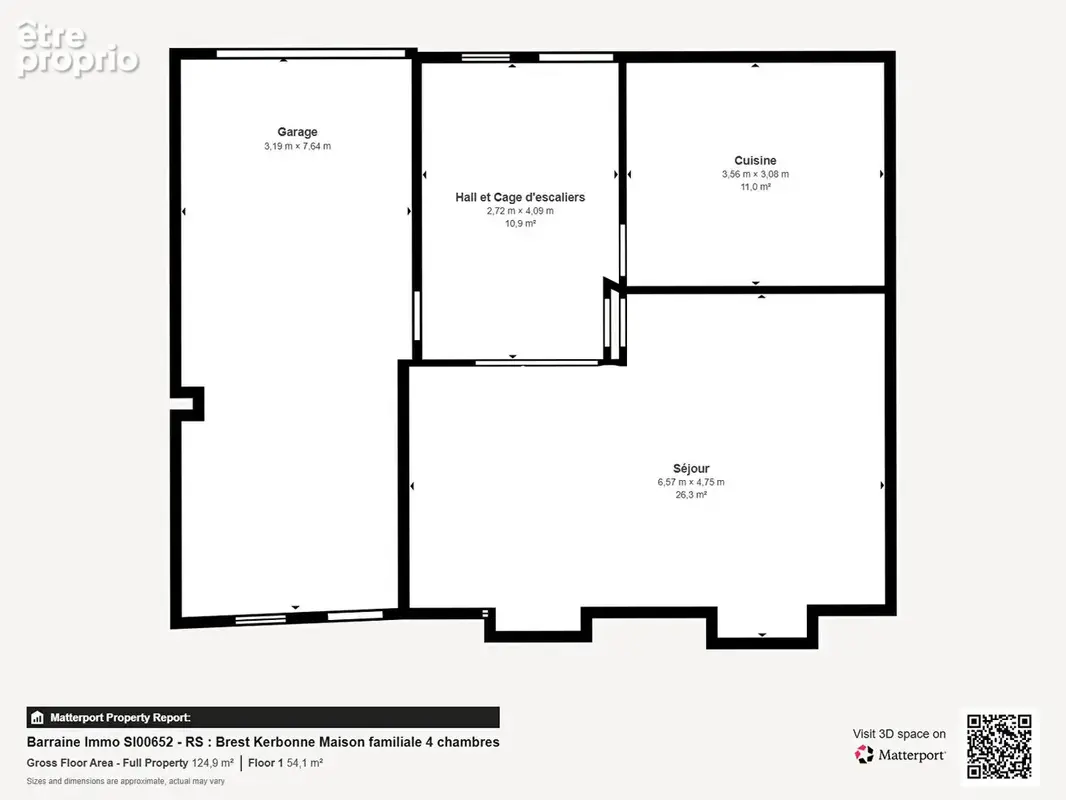 BREST KERBONNE MAISON T6 de 98.22 m² Exposition Sud / Ouest Terrain clos de 212.5 m² Proche Base Navale - photo 6