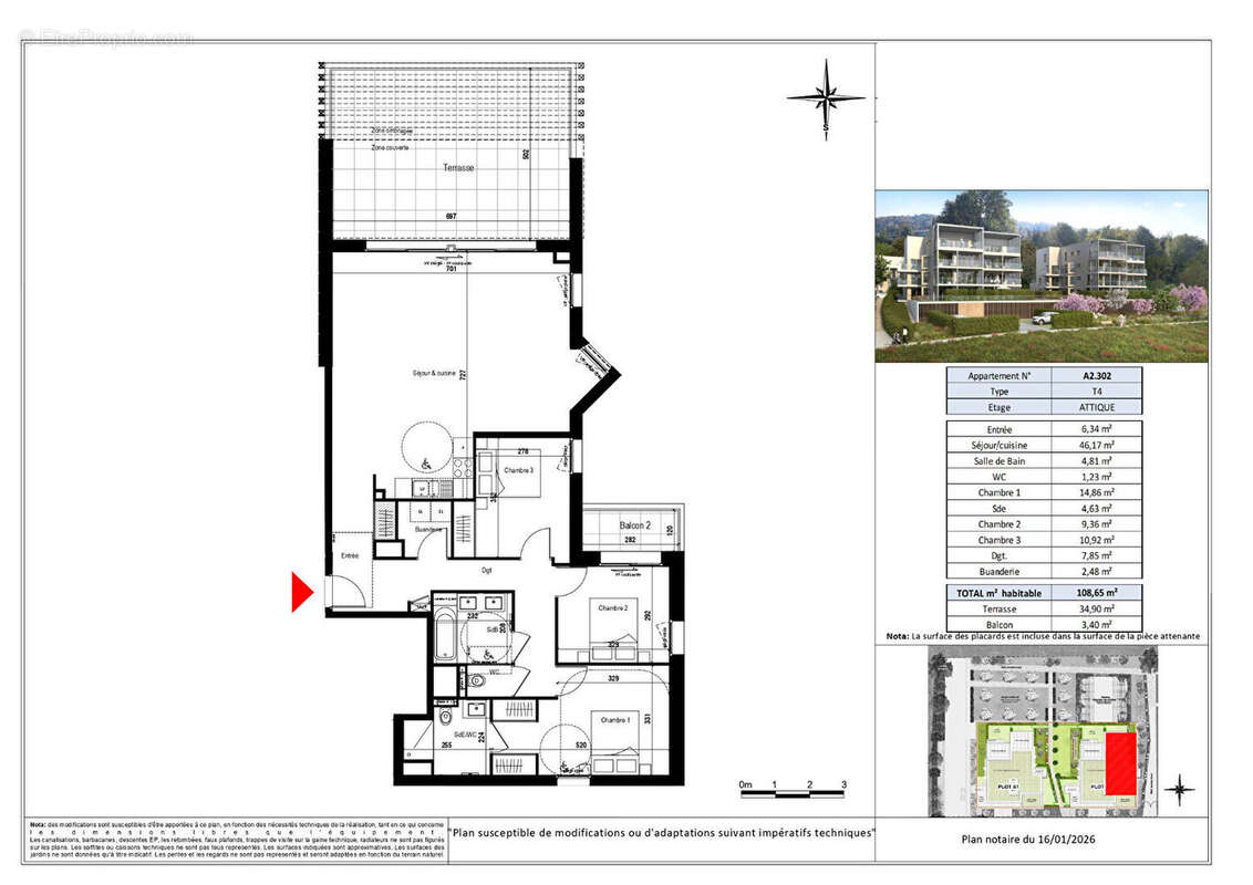 Appartement à EVIAN-LES-BAINS