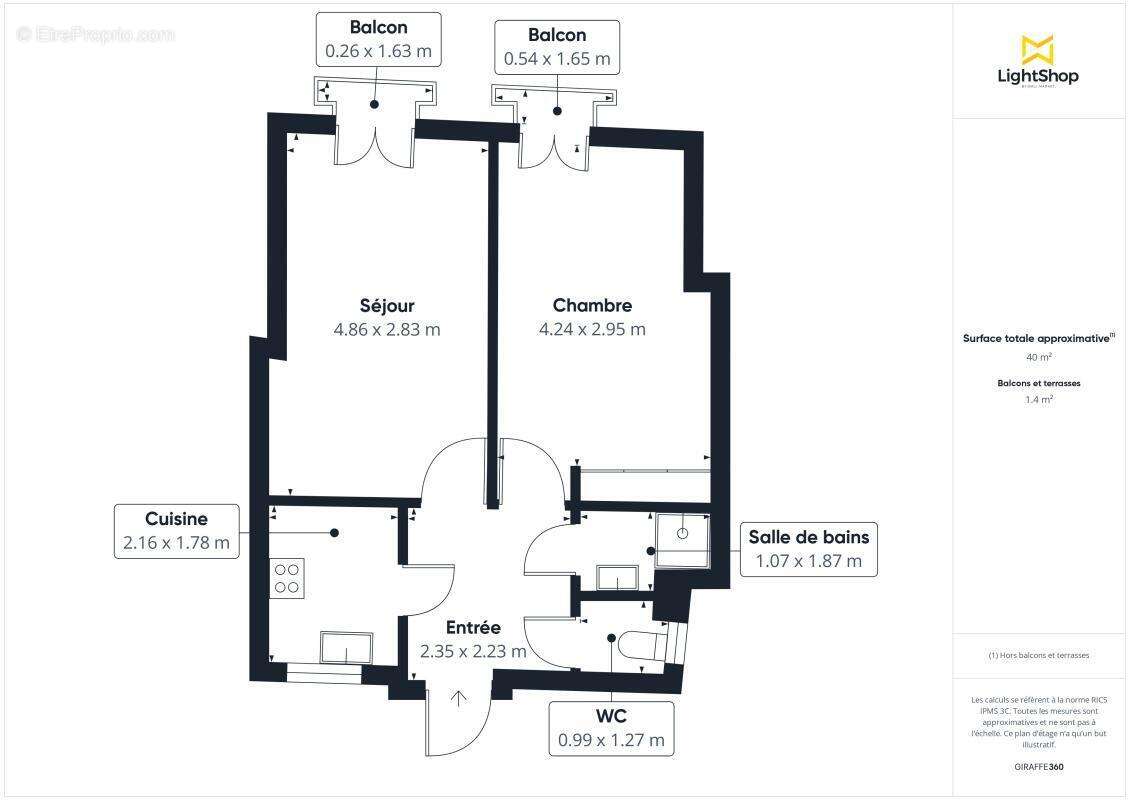 Appartement à BORDEAUX