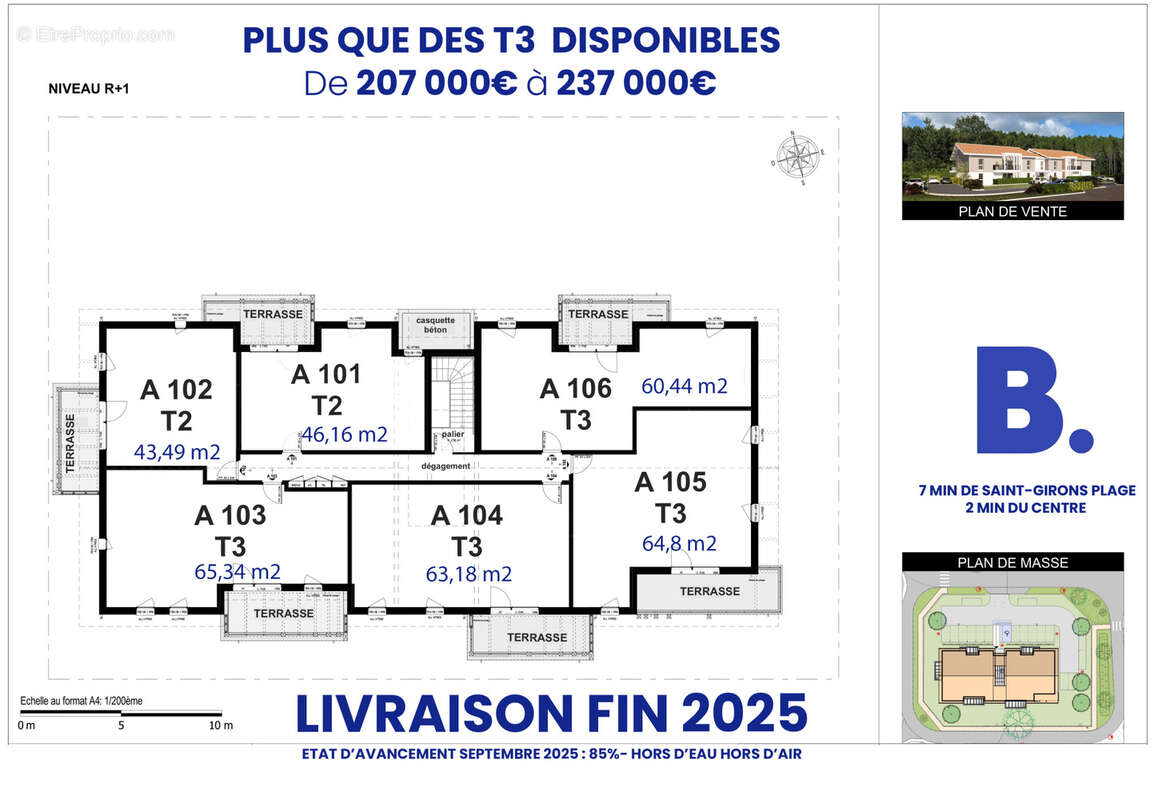 Appartement à VIELLE-SAINT-GIRONS