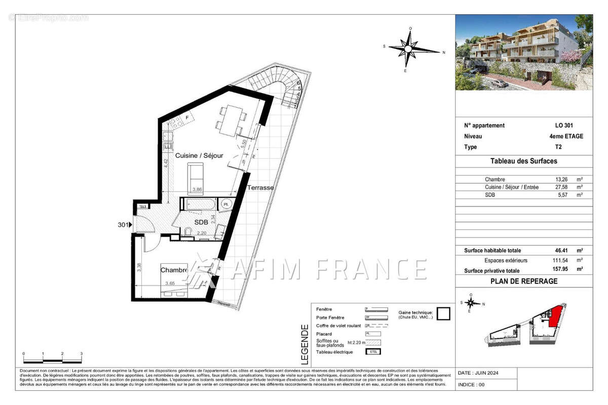 Appartement à BEAUSOLEIL