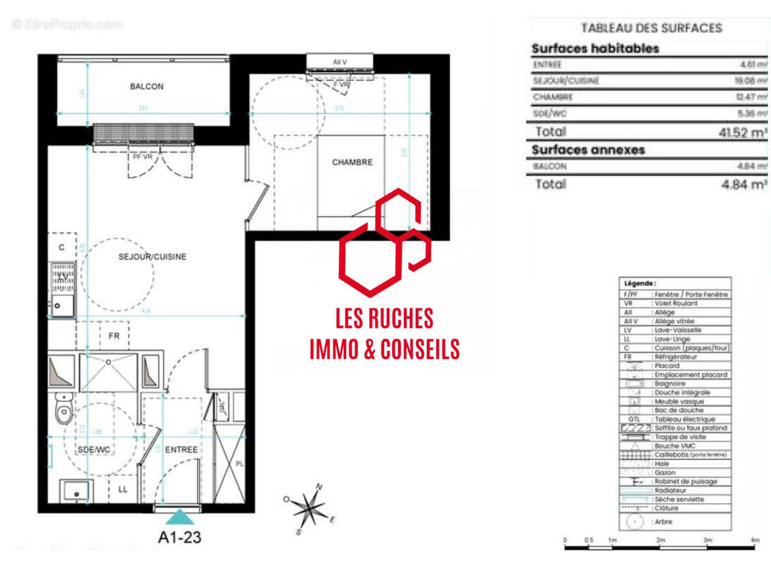 Appartement 41 m² à Magny-Le-Hongre  - photo 3