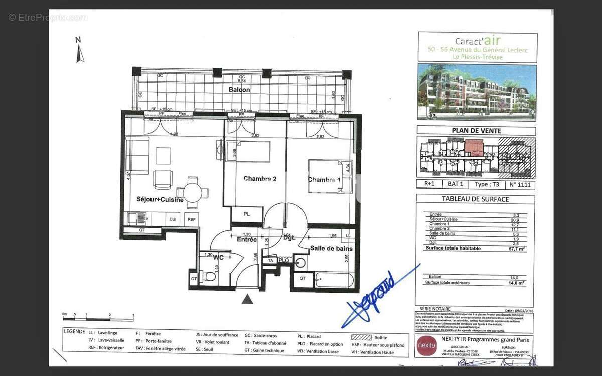 Appartement à LE PLESSIS-TREVISE