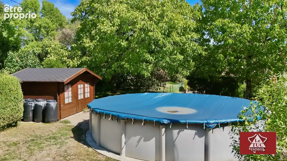 Maison en pierre avec garage, piscine et jardin. - photo 8