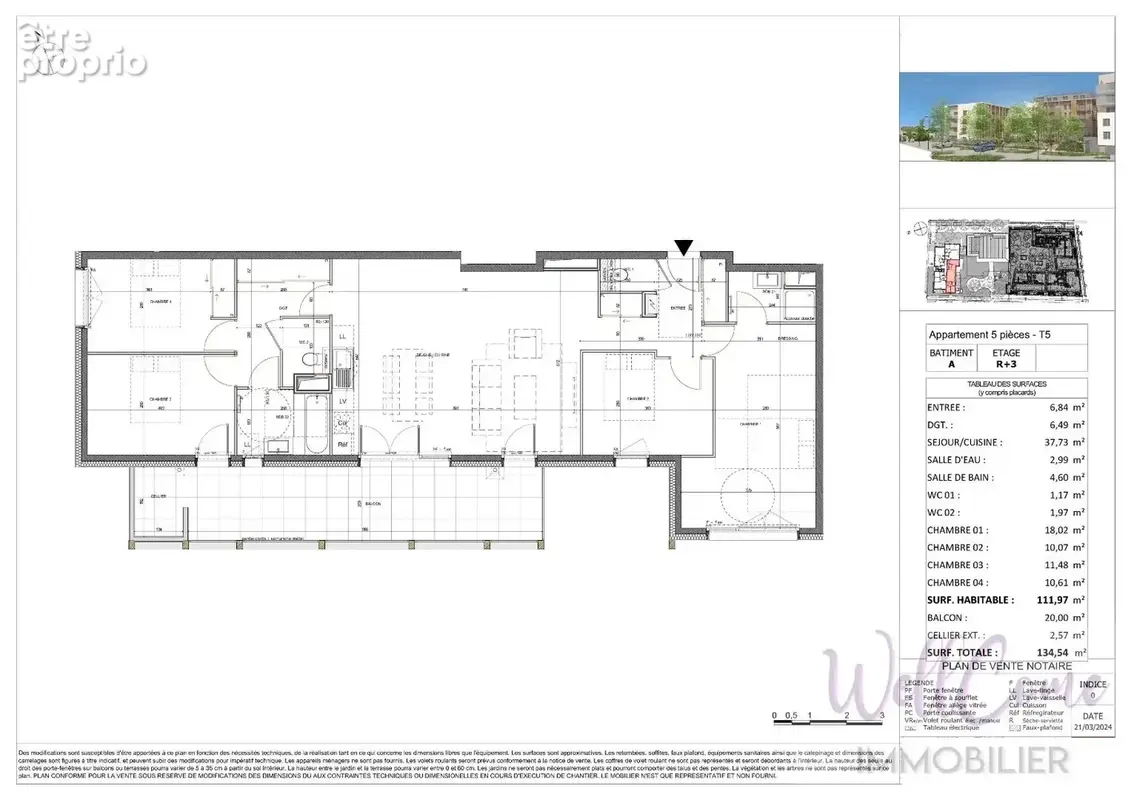 Appartement t5 neuf de 112m² – attique (3e/3) – balcon sud  annecy - photo 17