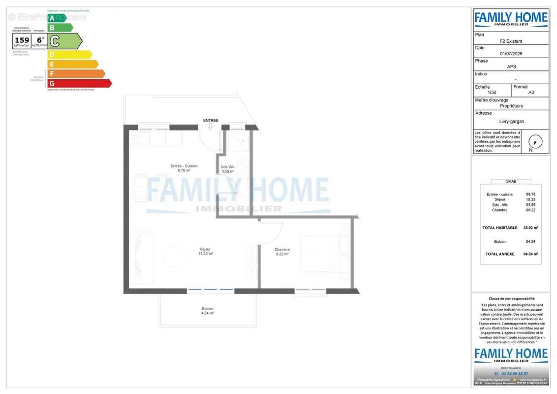 Appartement à LIVRY-GARGAN