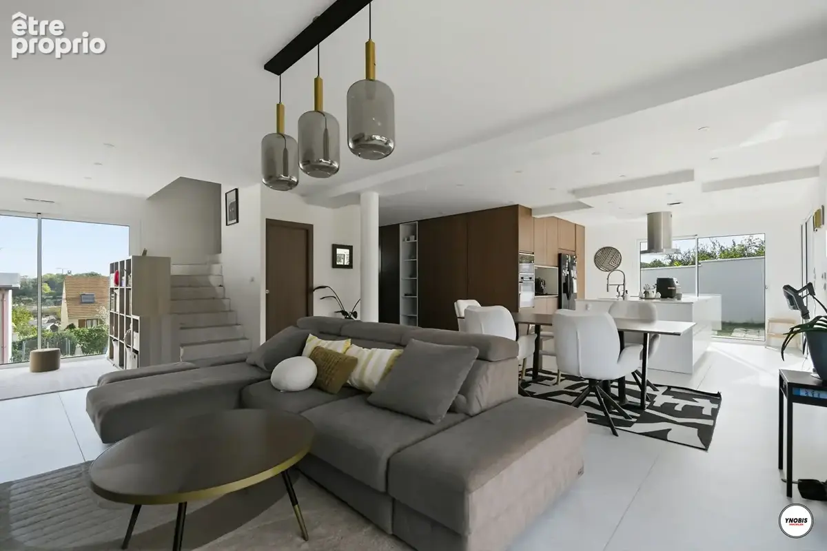 Bouafle - maison contemporaine de 2022 - 165 m² - 5 chambres - garage de plus de 80 m² - terrain de 822 m² - dpe a - photo 4