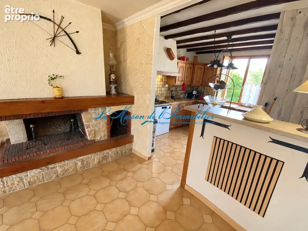 Sud d'ANDUZE, maison de plain pied F3 plus studio indépendant sur 2000 m2 de terrain avec piscine - photo 4