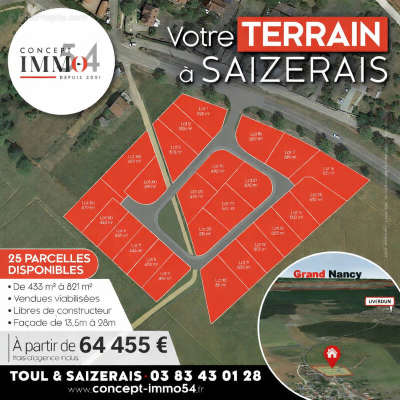 Terrain à SAIZERAIS