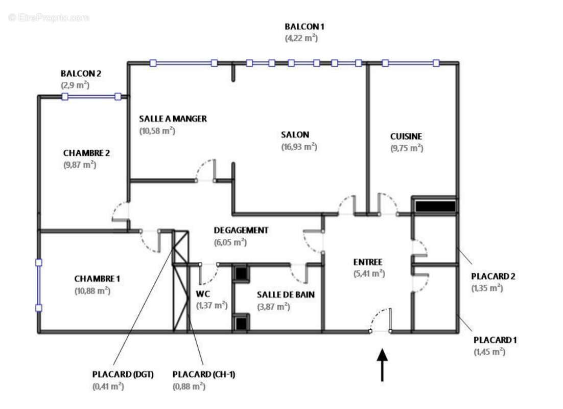 Appartement à LE PLESSIS-BOUCHARD