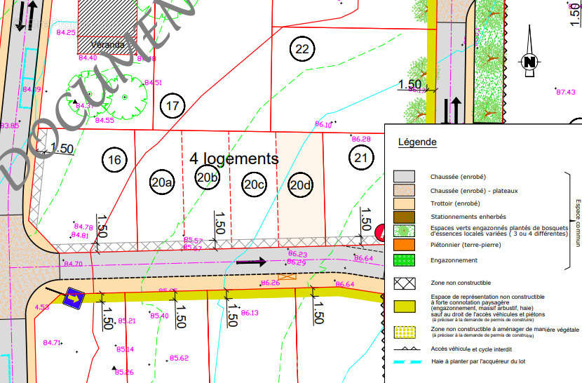 Lot n° 20d - Terrain à LA RENAUDIERE