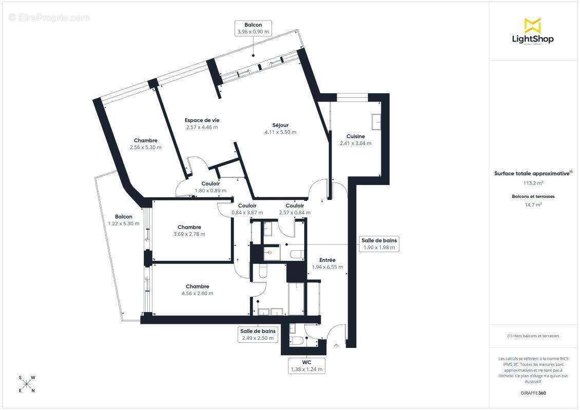 Appartement à PARIS-15E