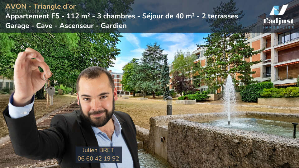AVON Trinagle d'or - F5, 3chambres - séjour 40m² - 2 terrasses, garage, cave - photo 17