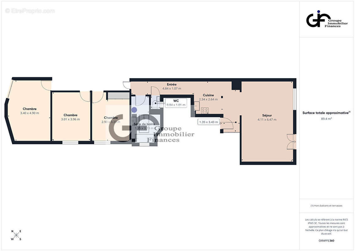 Appartement à PARIS-16E