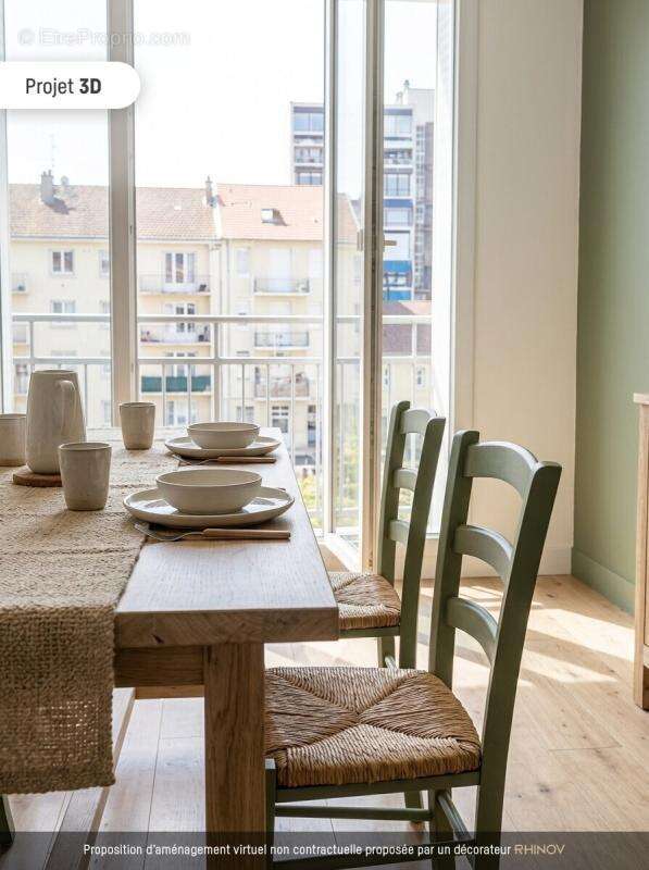 METZ – Quartier Ste Thérèse/ Nouvelle ville- Bel appartement F3 – 3ème étage  avec Balcon - photo 4